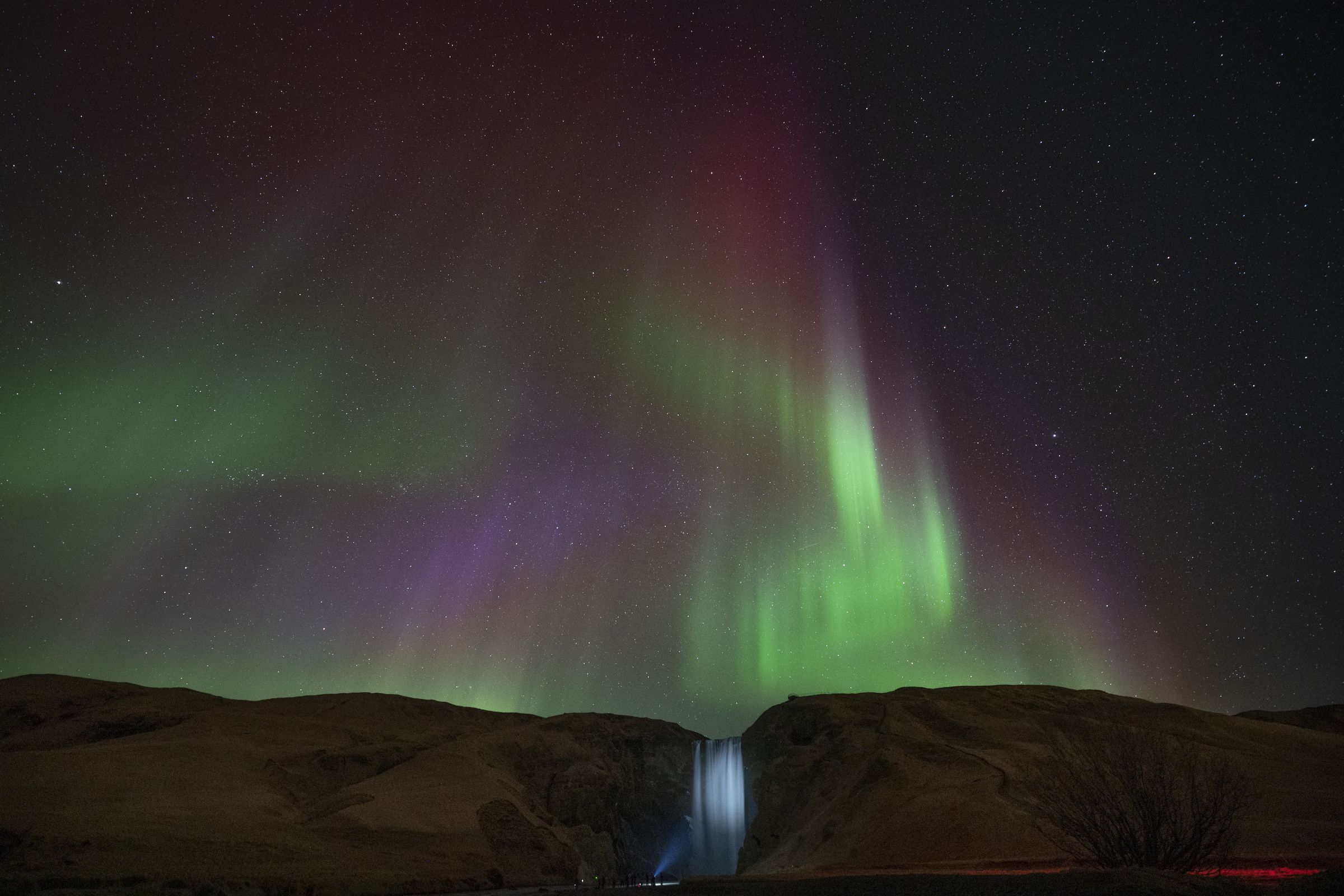 Aurora borealis di Islandia