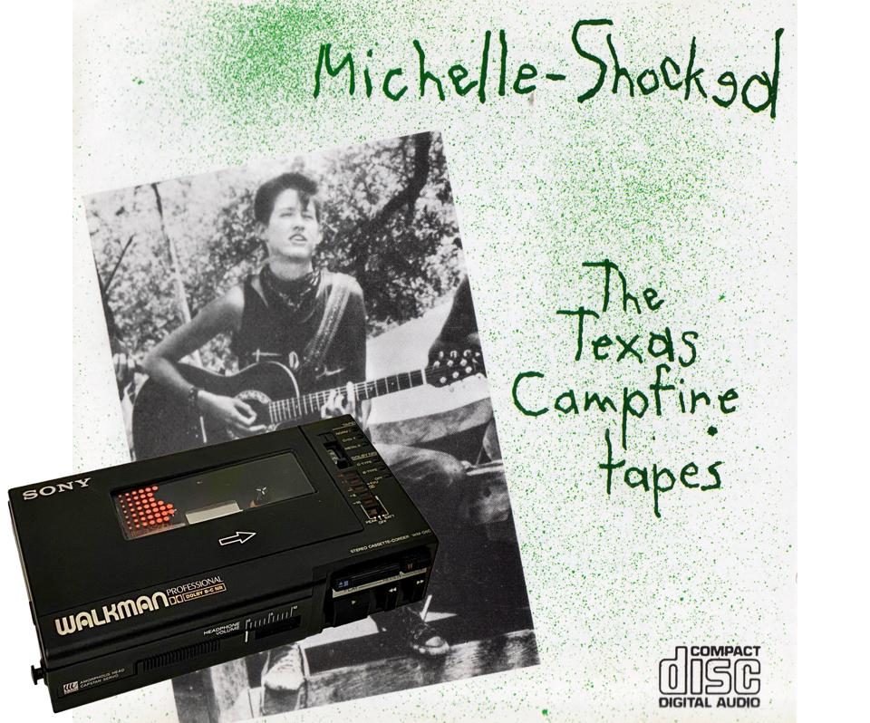 Album *Texas Campfire Tapes* by Michelle Shocked direkam menggunakan Sony Professional Walkman … [+] kaset recorder.