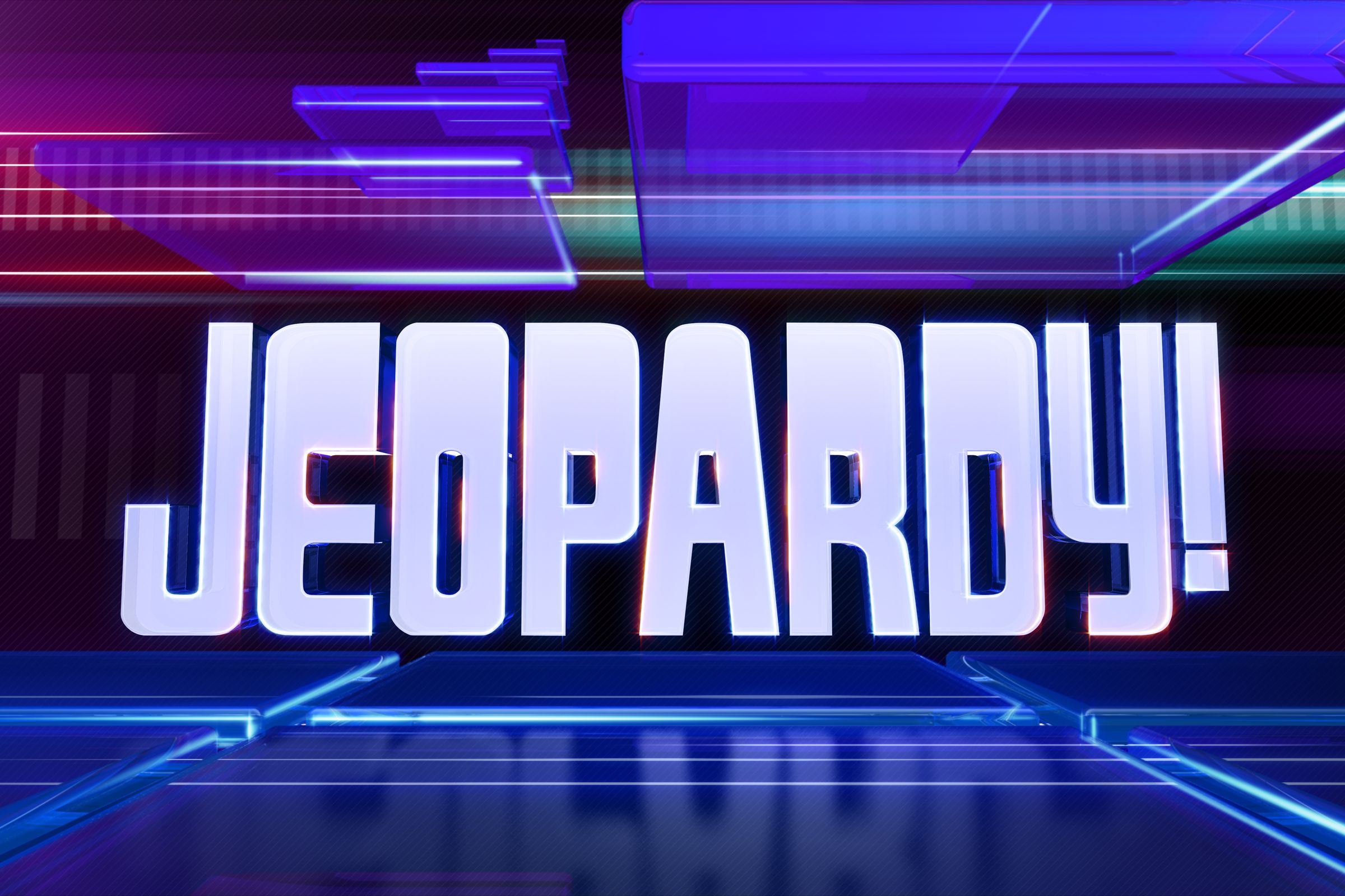 Tampilan logo Jeopardy! retro.