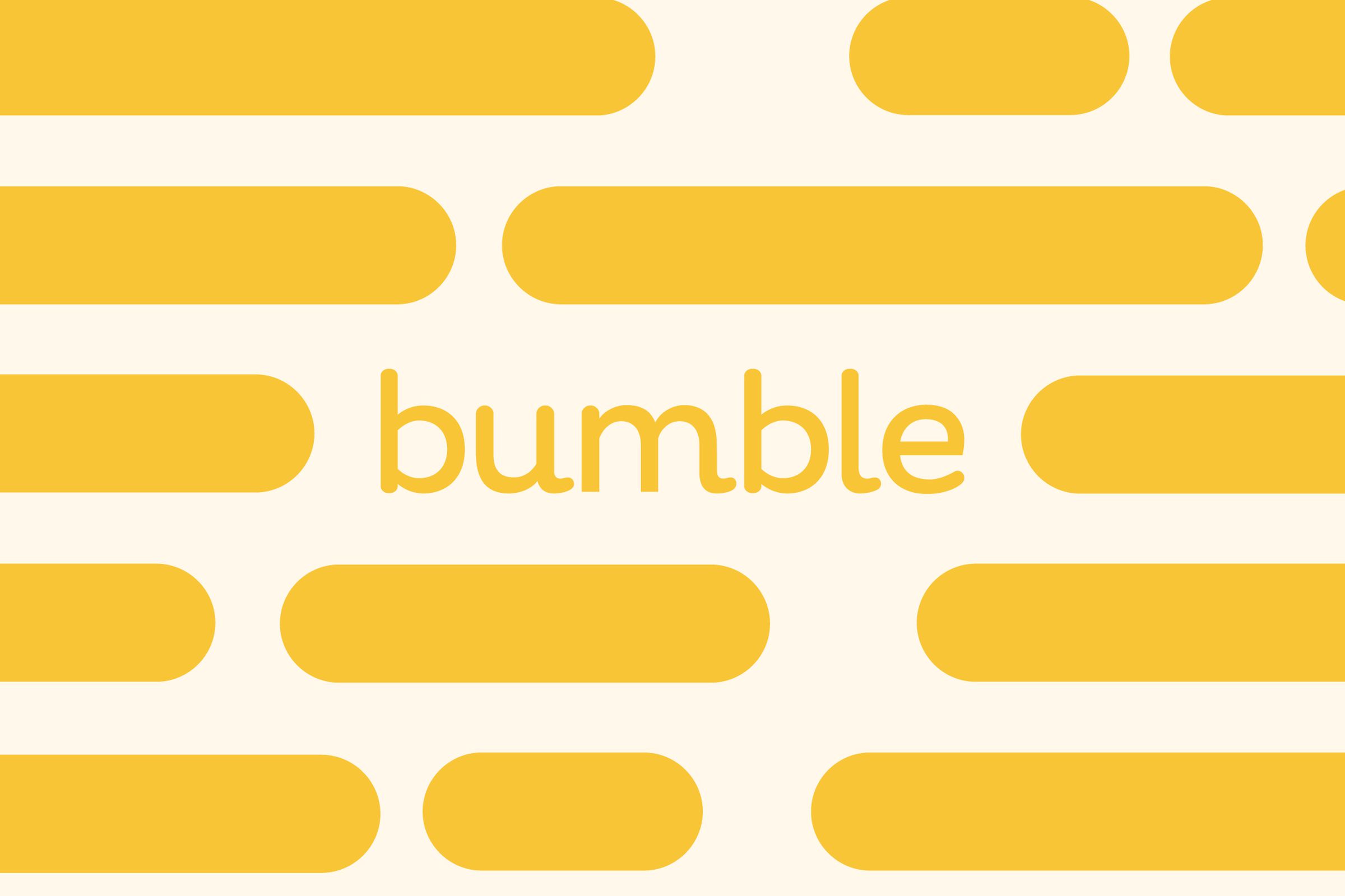 Ilustrasi logo Bumble.