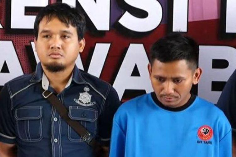 Pegi alias Perong, sosok yang diduga menjadi otak pembunuhan Vina di Cirebon, dihadirkan Polda Jawa Barat dalam konferensi pers.