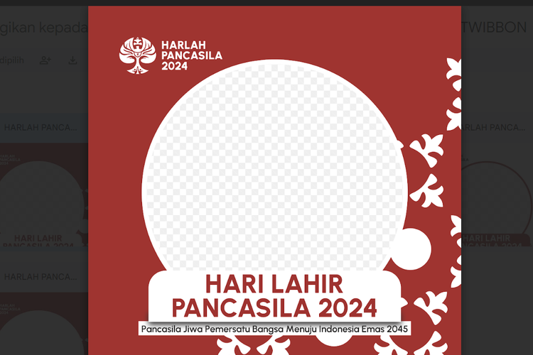 Twibbon Hari Lahir Pancasila 2024
